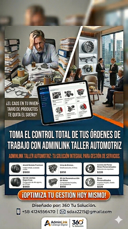 AdminLink Taller Automotriz (Gestión de Servicios y Repuestos)