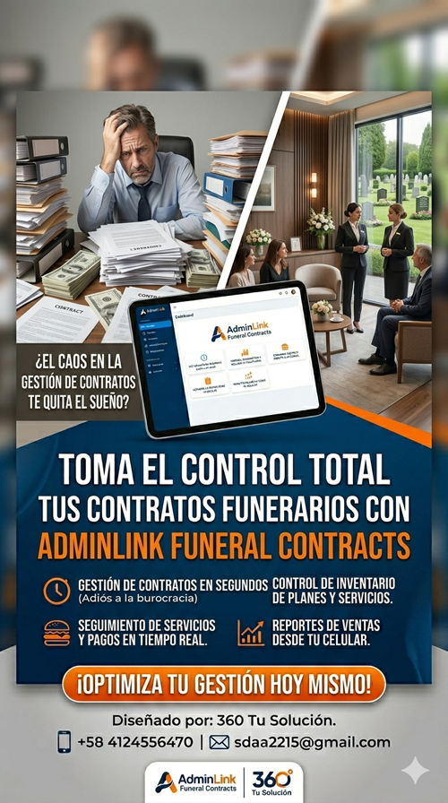 AdminLink Funeral Contractos (Gestión de Previsión y Contratos Funerarios)